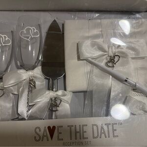 White Wedding Reception Set